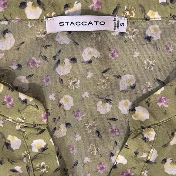 Staccato Women’s Sleeveless Floral Print Midi Sun Dress Size Small Spring - Picture 6 of 9